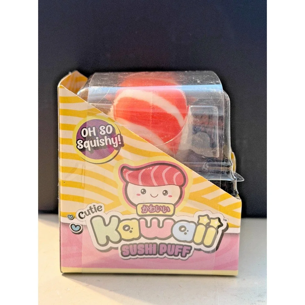 New Ja-Ru Kawaii Cutie Sushi Puff Squishy Toys Sensory Stress Relief Puffs